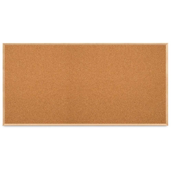 Slim Style Indoor Enclosed Corkboard, 24", UVRDS23SBH-SATIN-PEARL